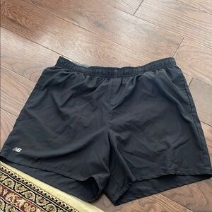 New Balance Black Athletic Shorts Lightweight Elastic Waist